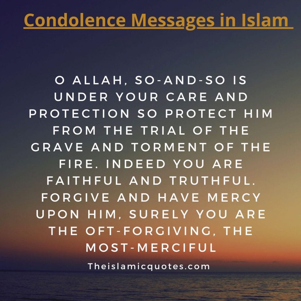 Condolence Messages In Islam