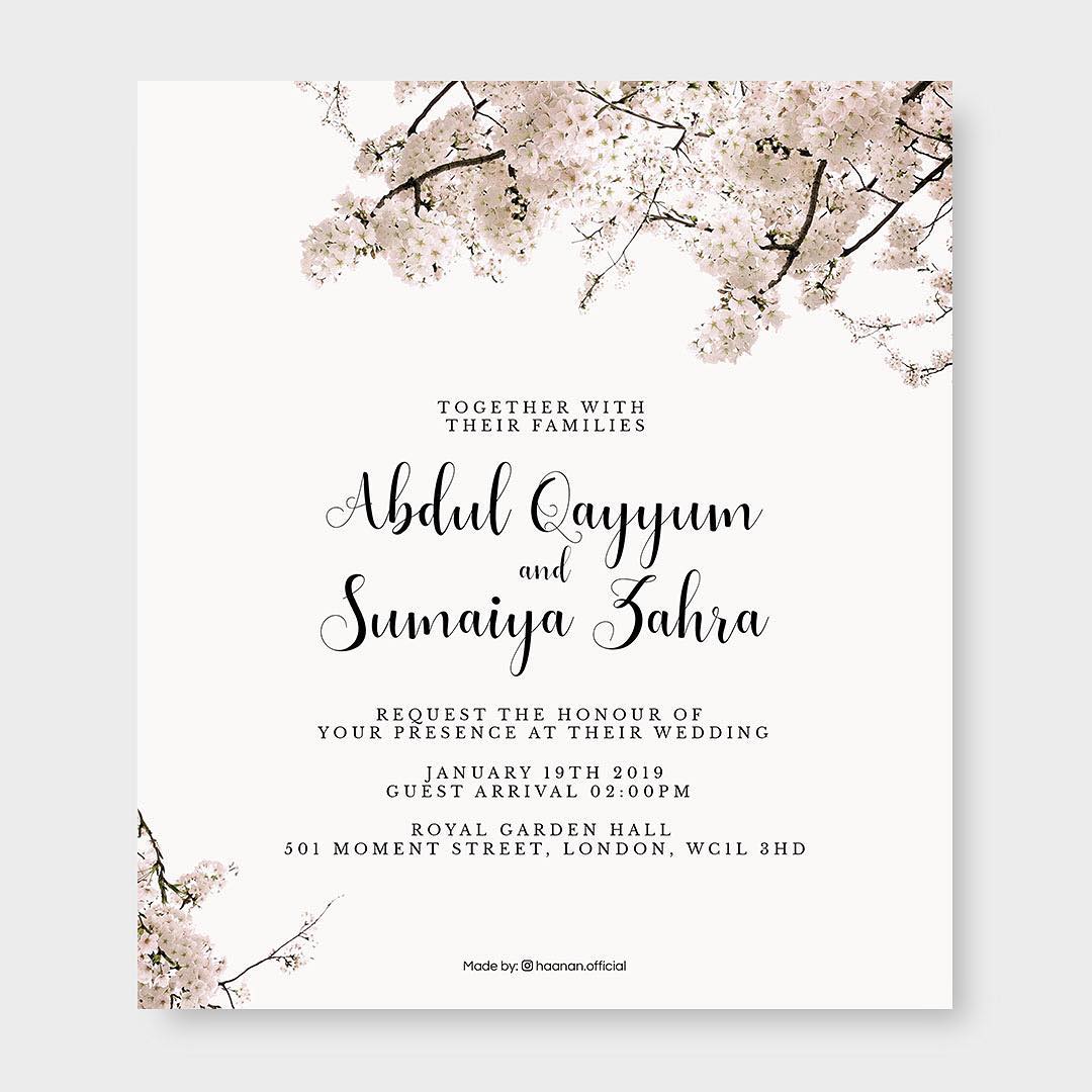 islamic wedding invitation cards for muslims