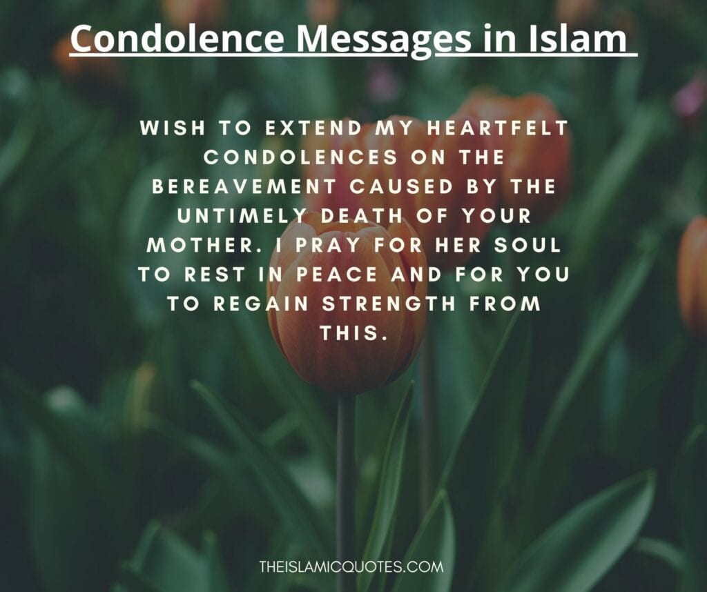 Condolence Messages in Islam
