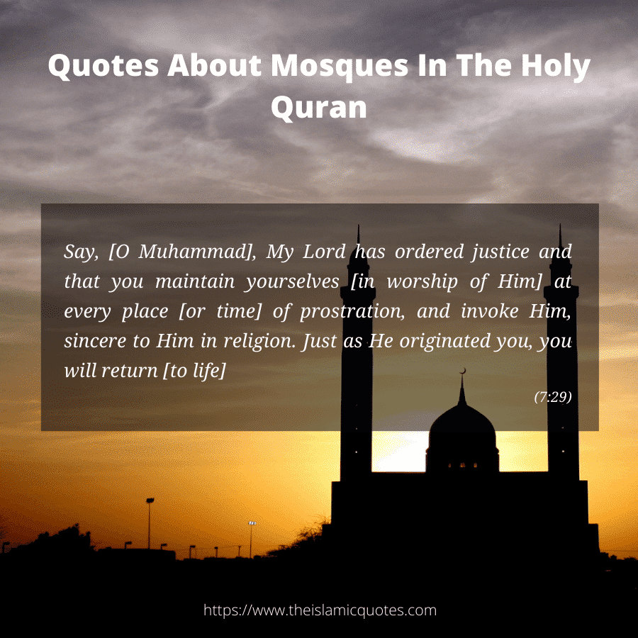 islamic quotes about mosques