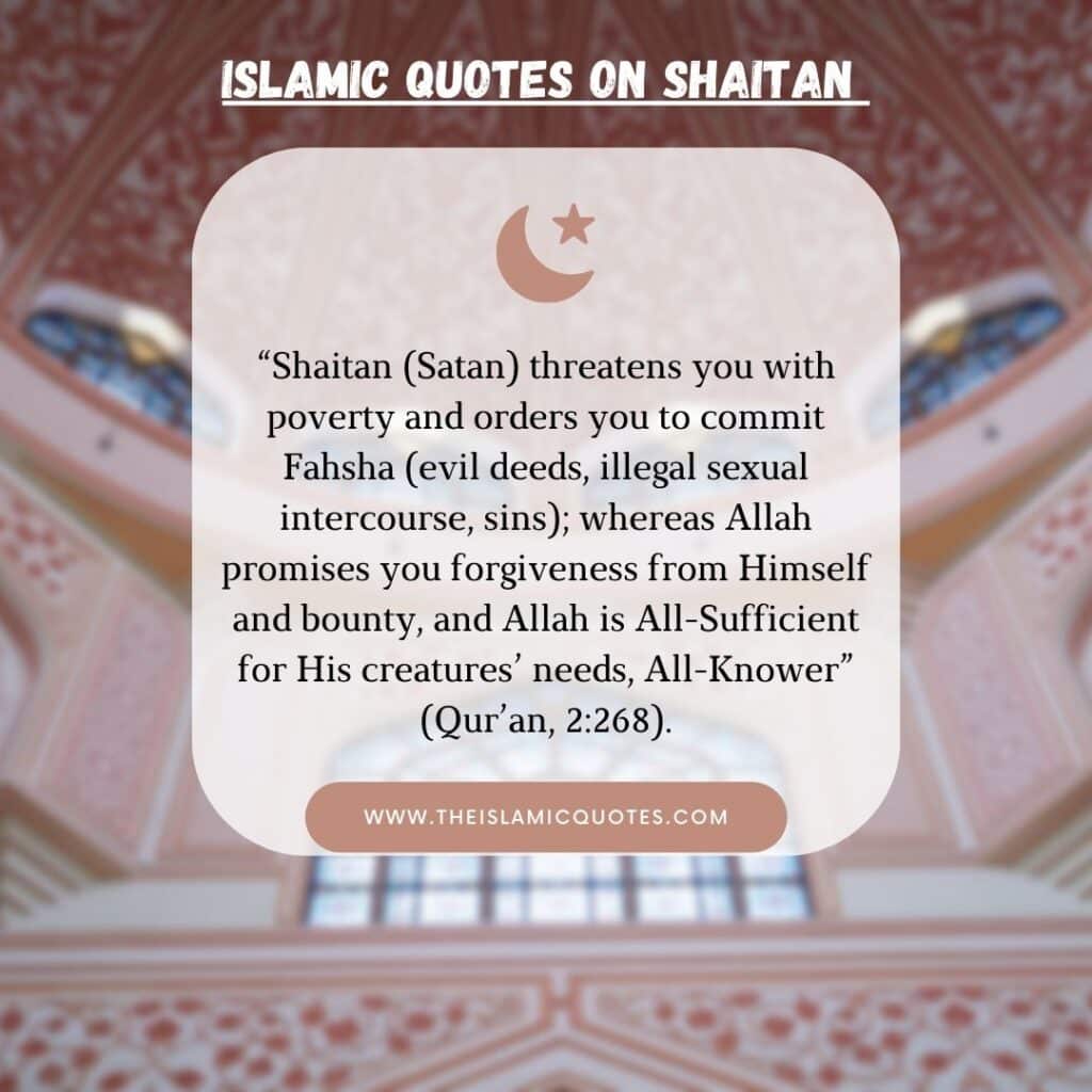 Islamic Quotes on Shaitan - who is iblis
