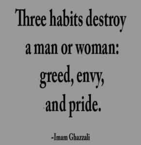 35 Islamic Quotes About Greed - Quran and Hadith on Greed  