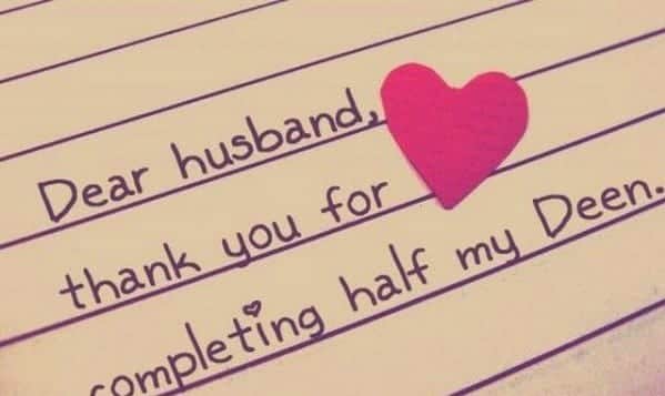 islamic love letter to husband