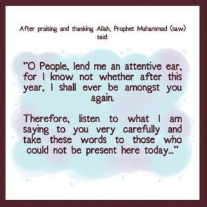 Quotes From The Last Sermon Of Prophet Muhammad (SAW)