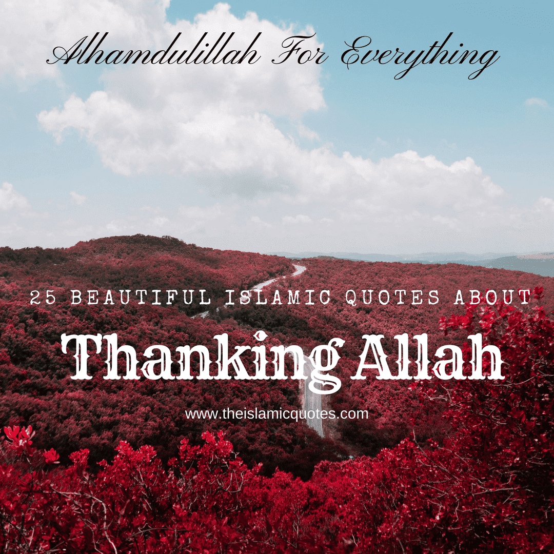 islamic quotes about thanking allah