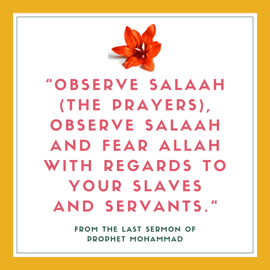 servants in islam quotes