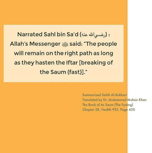 hadith on fasting
