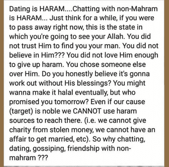 how to quit a haram relationship in islam