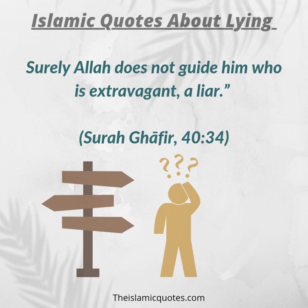 Islamic quotes lying
