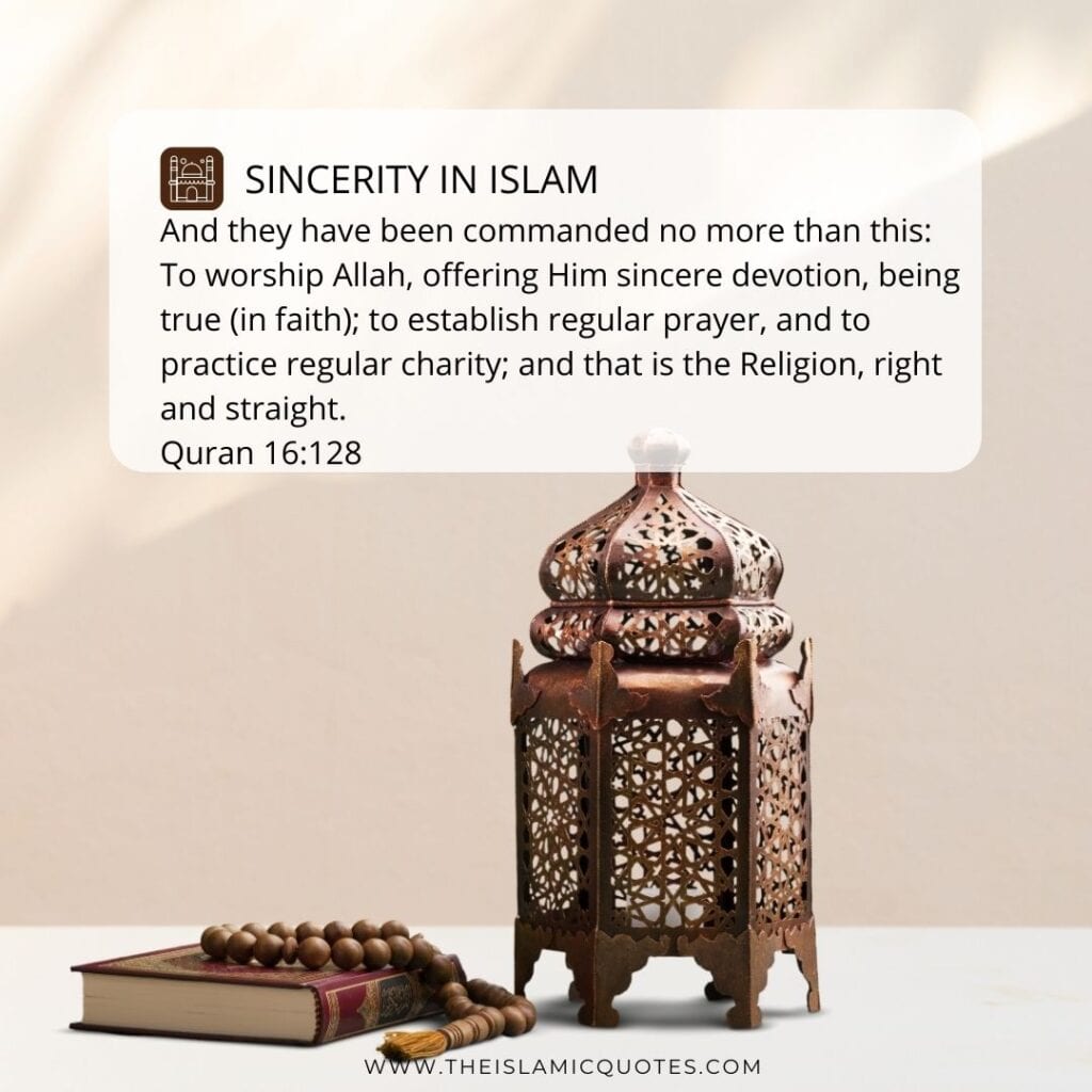 sincerity in islam quotes