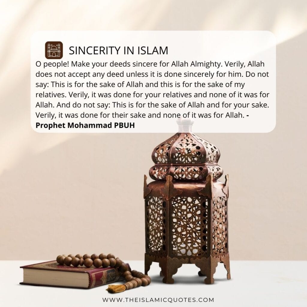 sincerity in islam quotes