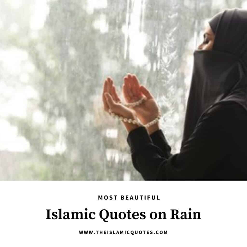 islamic quotes on rain