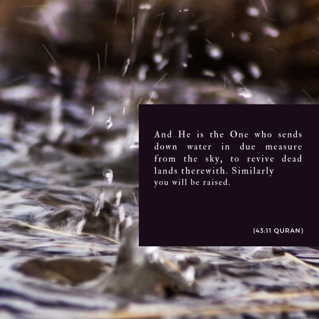 islamic quotes on rain